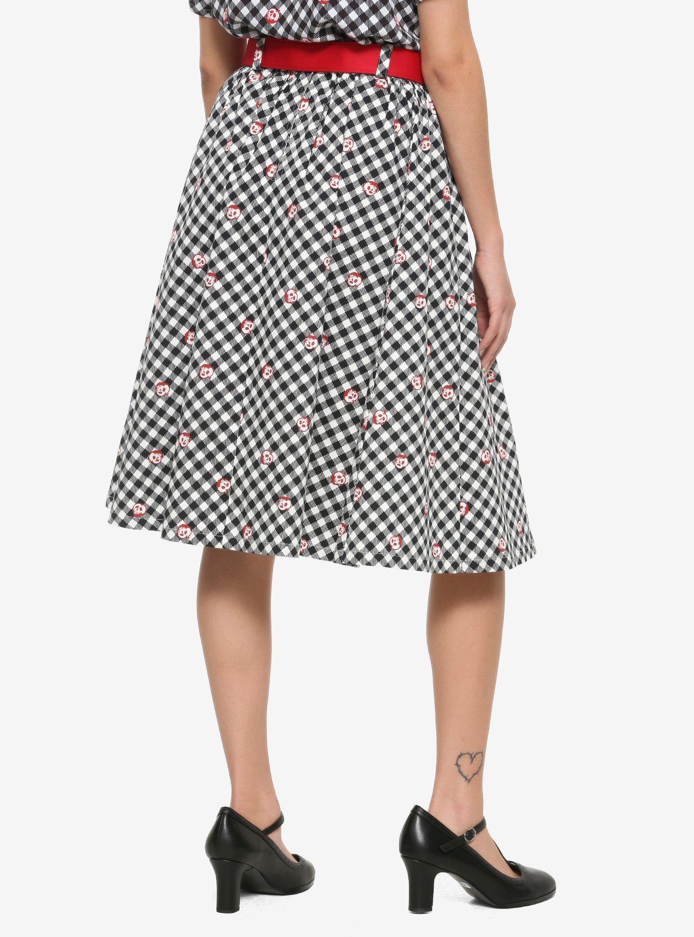 Her Universe Disney Snow White And The Seven Dwarfs Poison Apple Gingham Retro Skirt, PLAID, alternate