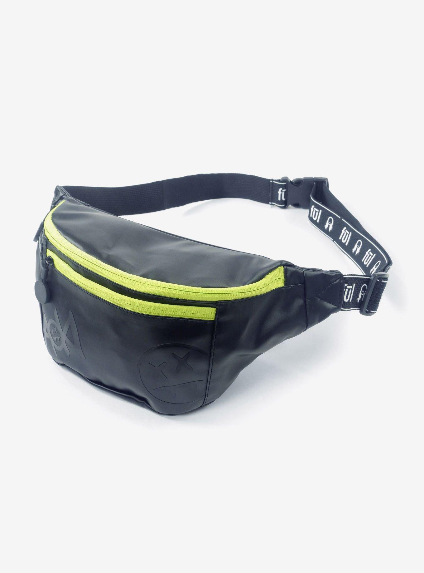 Steve Aoki FUL FANG Black and Neon Green Crossbody Bag, , alternate
