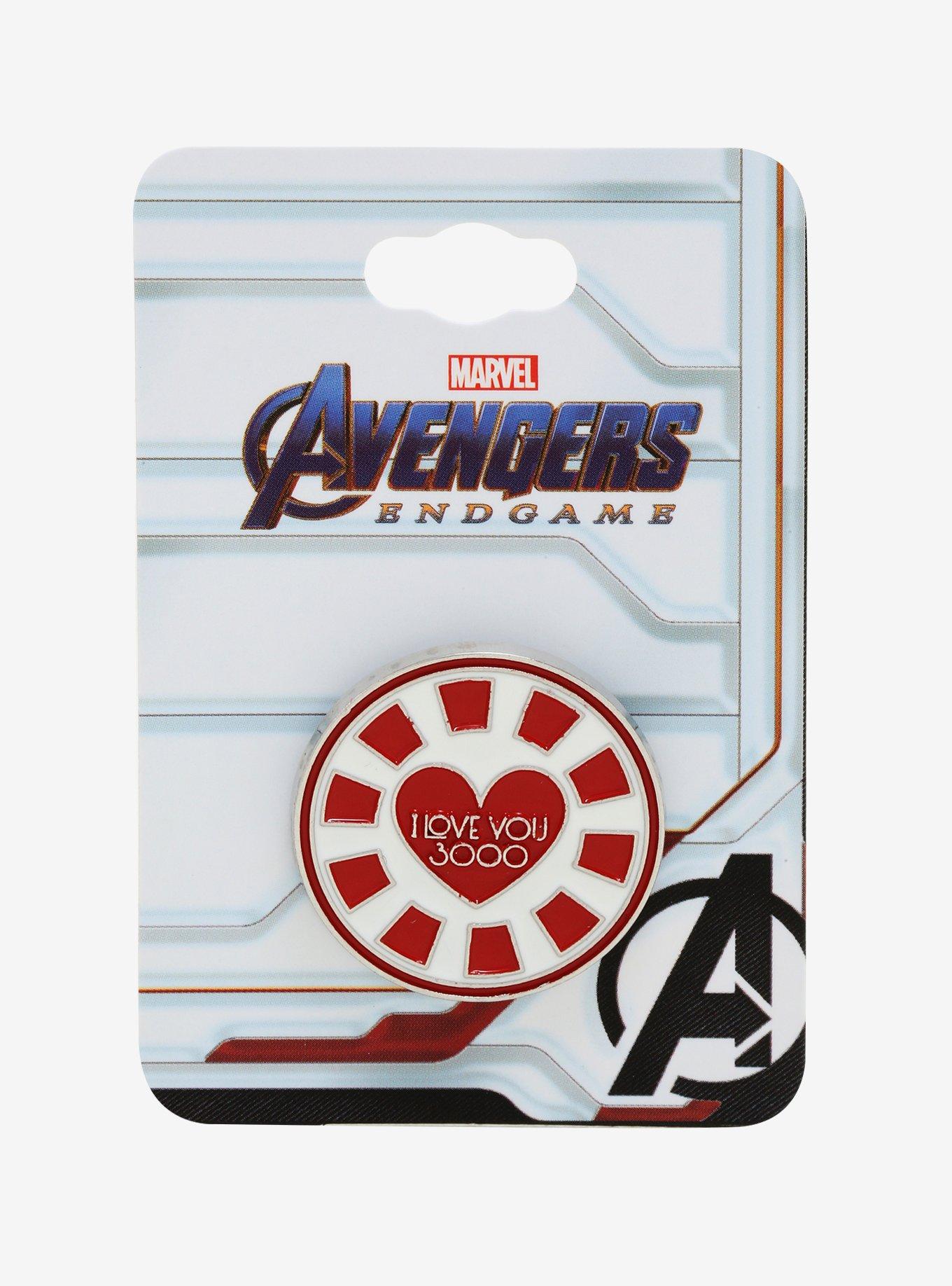 Marvel Avengers: Endgame Iron Man I Love You 3000 Enamel Pin - BoxLunch Exclusive, , alternate