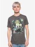 Rick And Morty Rattlestar Ricklactica T-Shirt, CHARCOAL HEATHER, alternate