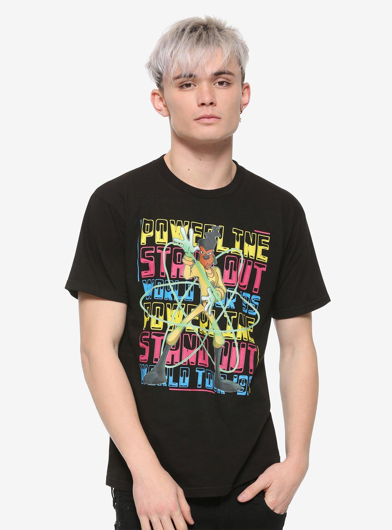 Disney A Goofy Movie Powerline Tour Cities T-Shirt, MULTI, alternate