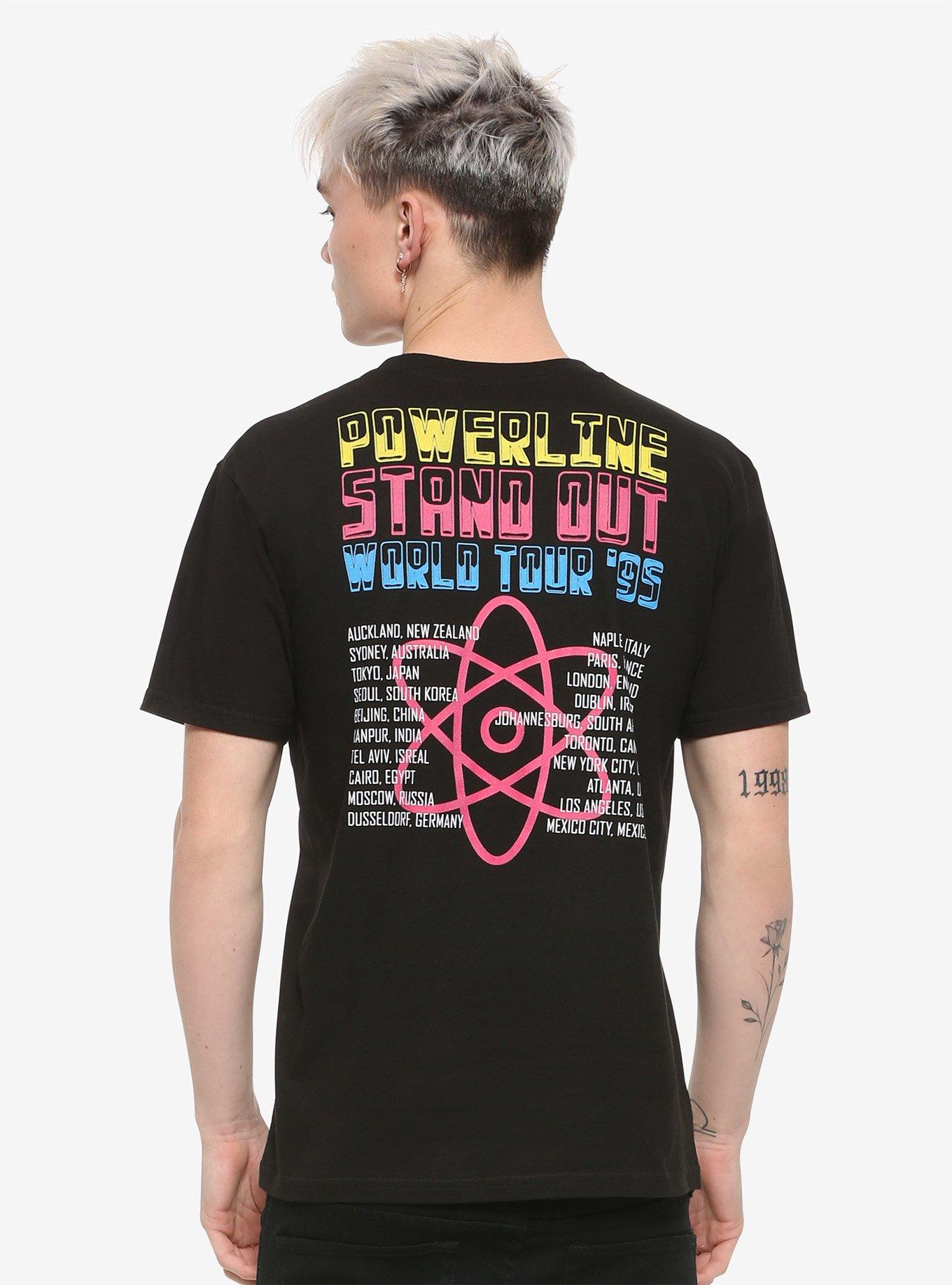 Disney A Goofy Movie Powerline Tour Cities T-Shirt, MULTI, alternate