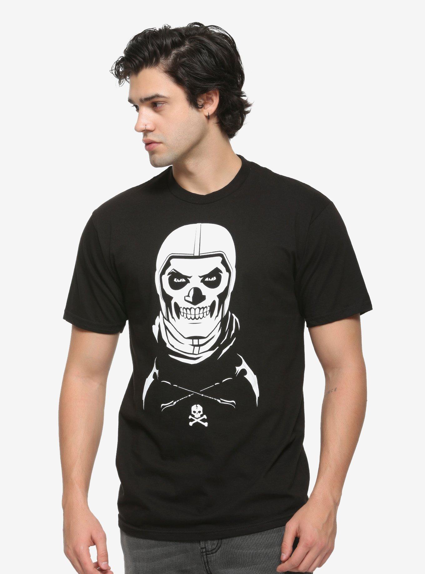 Fortnite Skull Trooper T-Shirt, BLACK, alternate