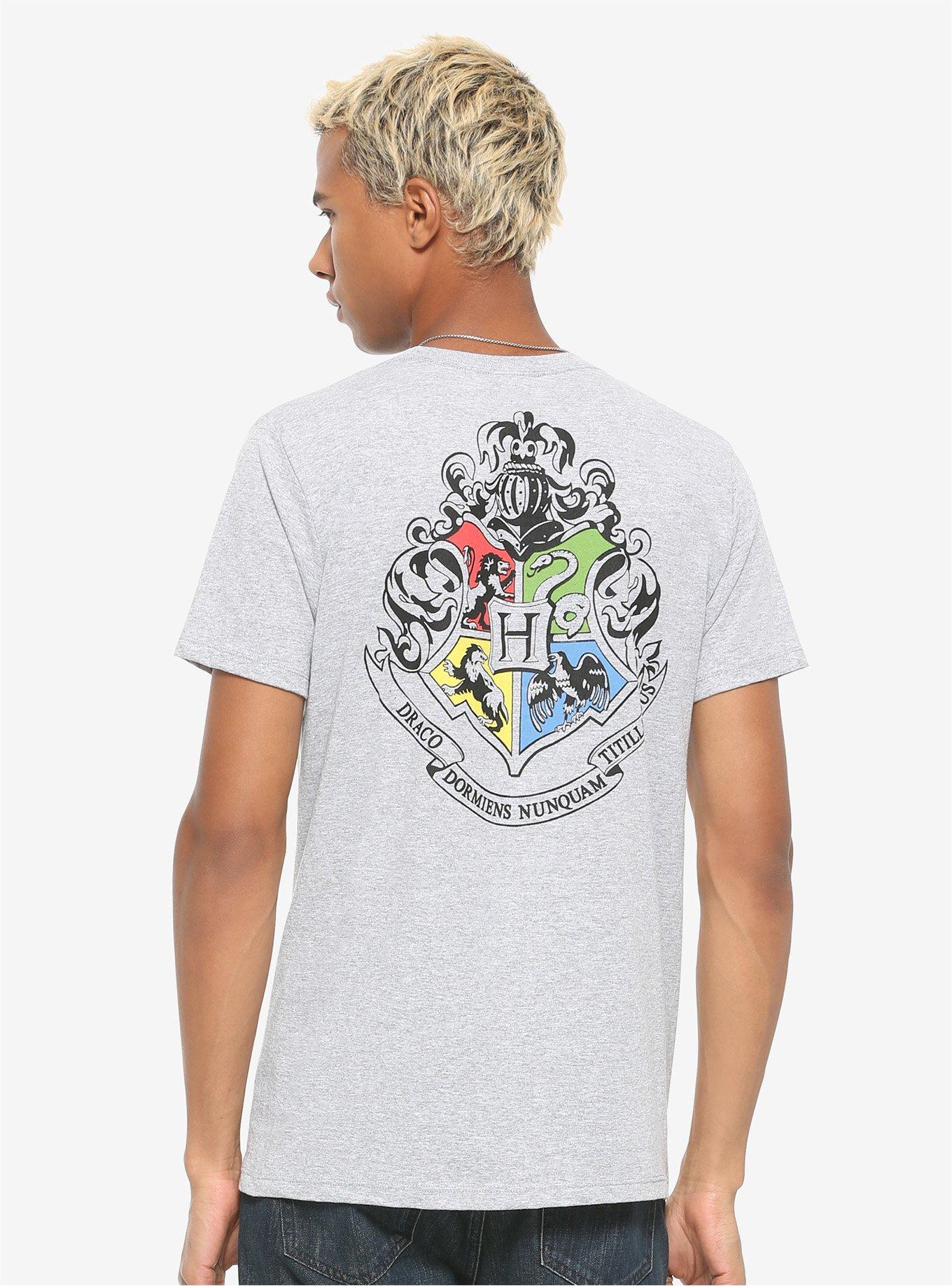 Harry Potter Hogwarts Crest T-Shirt, HEATHER GREY, alternate