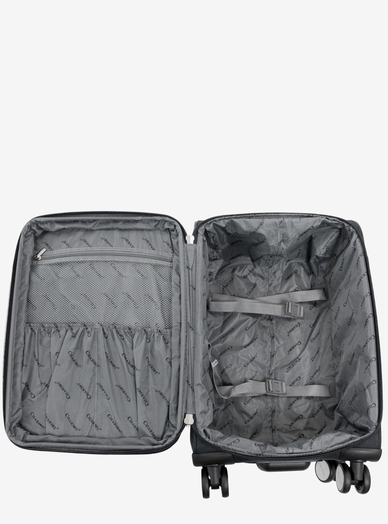 Naples 3 Pc Black Luggage Set, , alternate