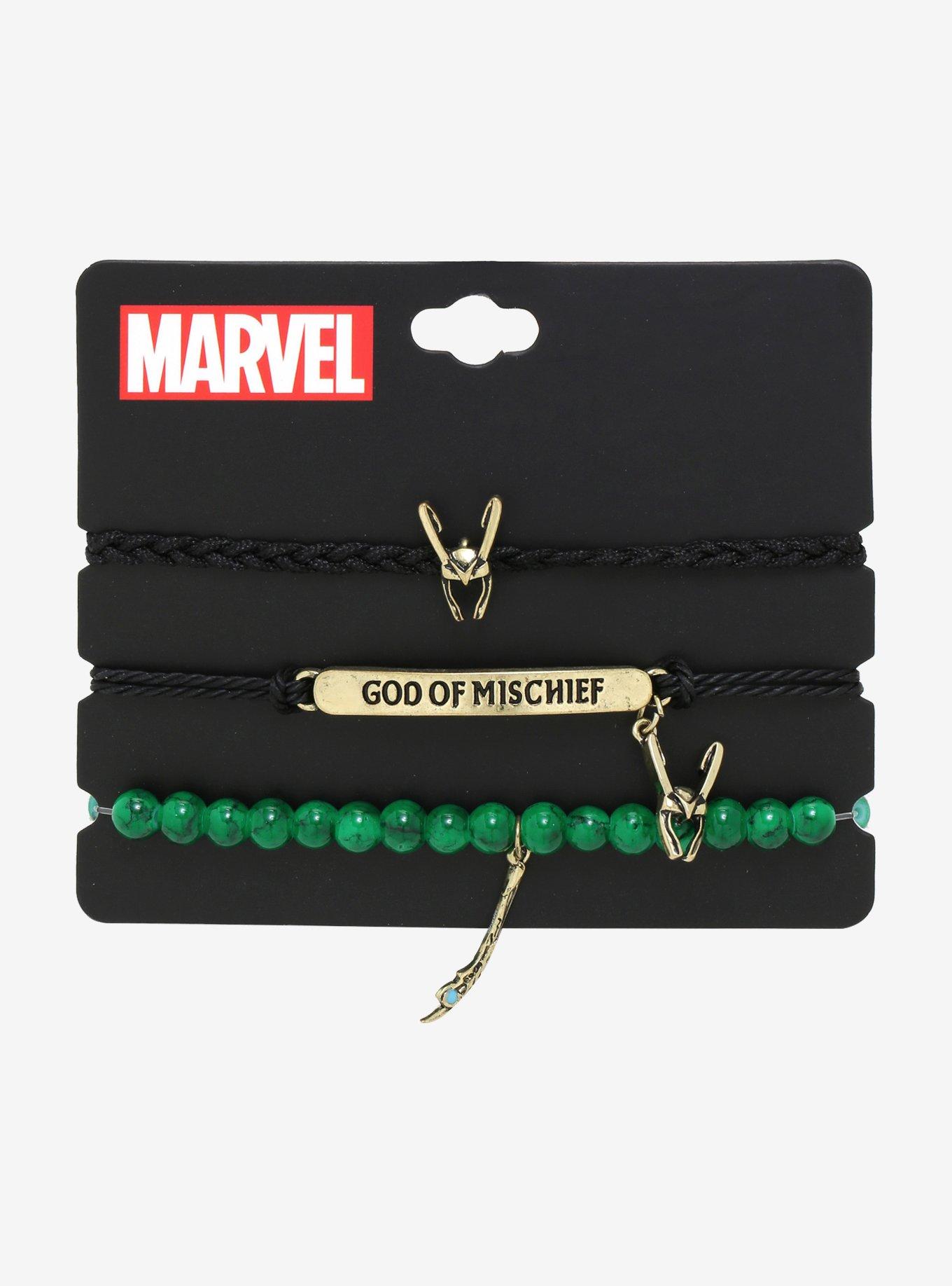 Marvel Loki Icon Bracelet Set, , alternate