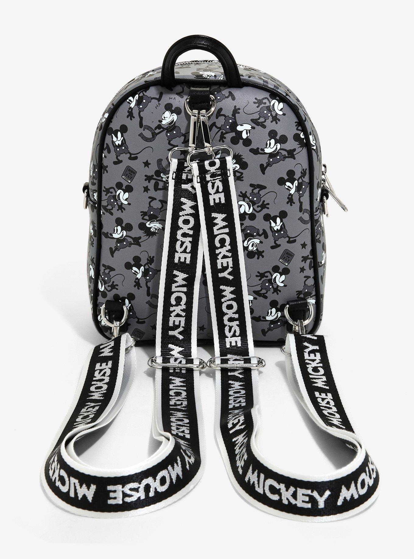 Loungefly Disney Mickey Mouse Black & White Mini Backpack, , alternate