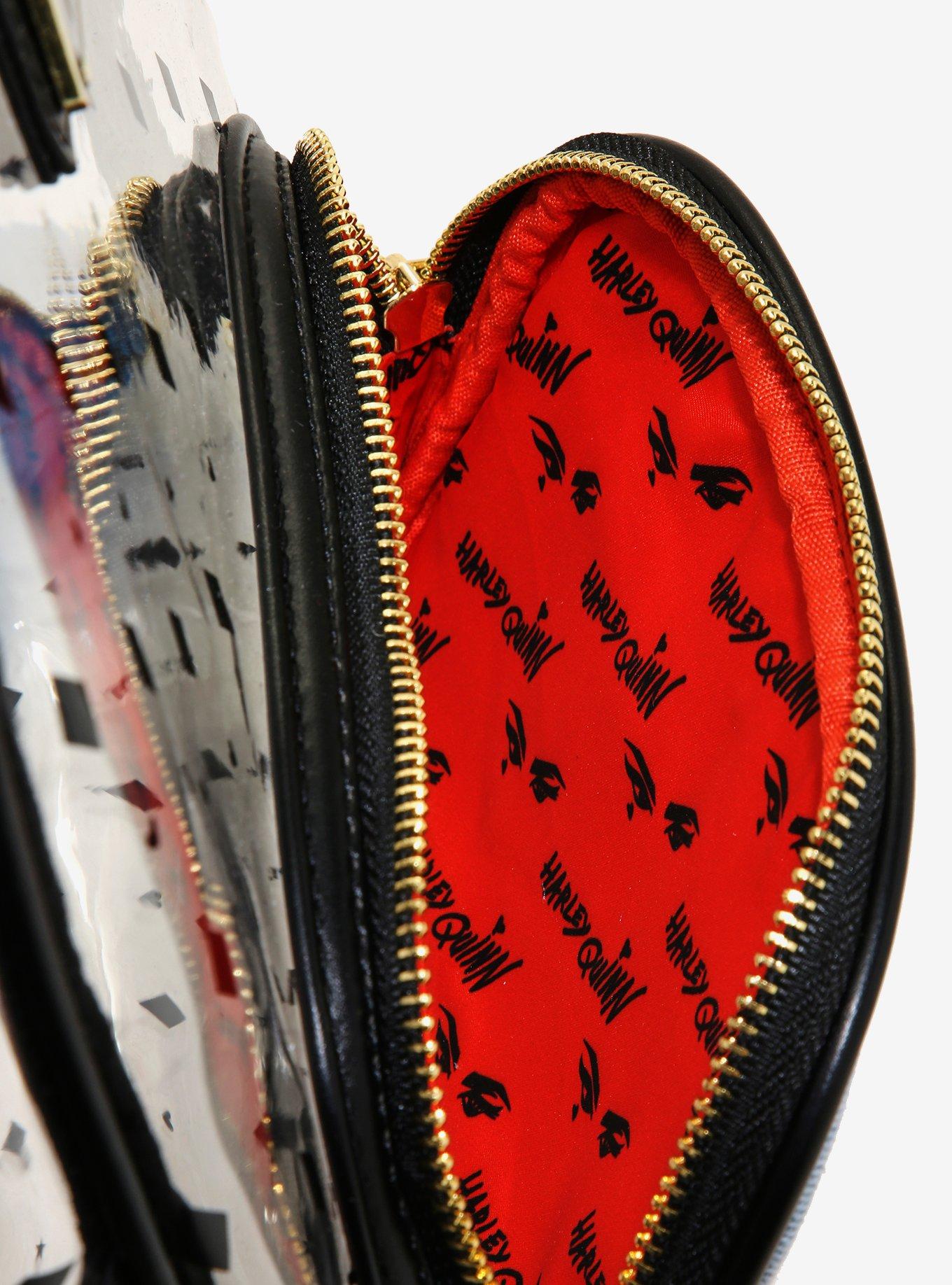Loungefly DC Comics Birds of Prey Harley Quinn Clear Mini Backpack, , alternate