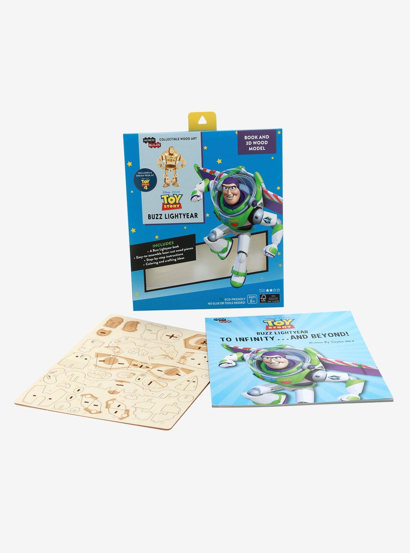 Incredibuilds Disney Pixar Toy Story 4 Buzz Book & 3D Wood Model Kit, , alternate