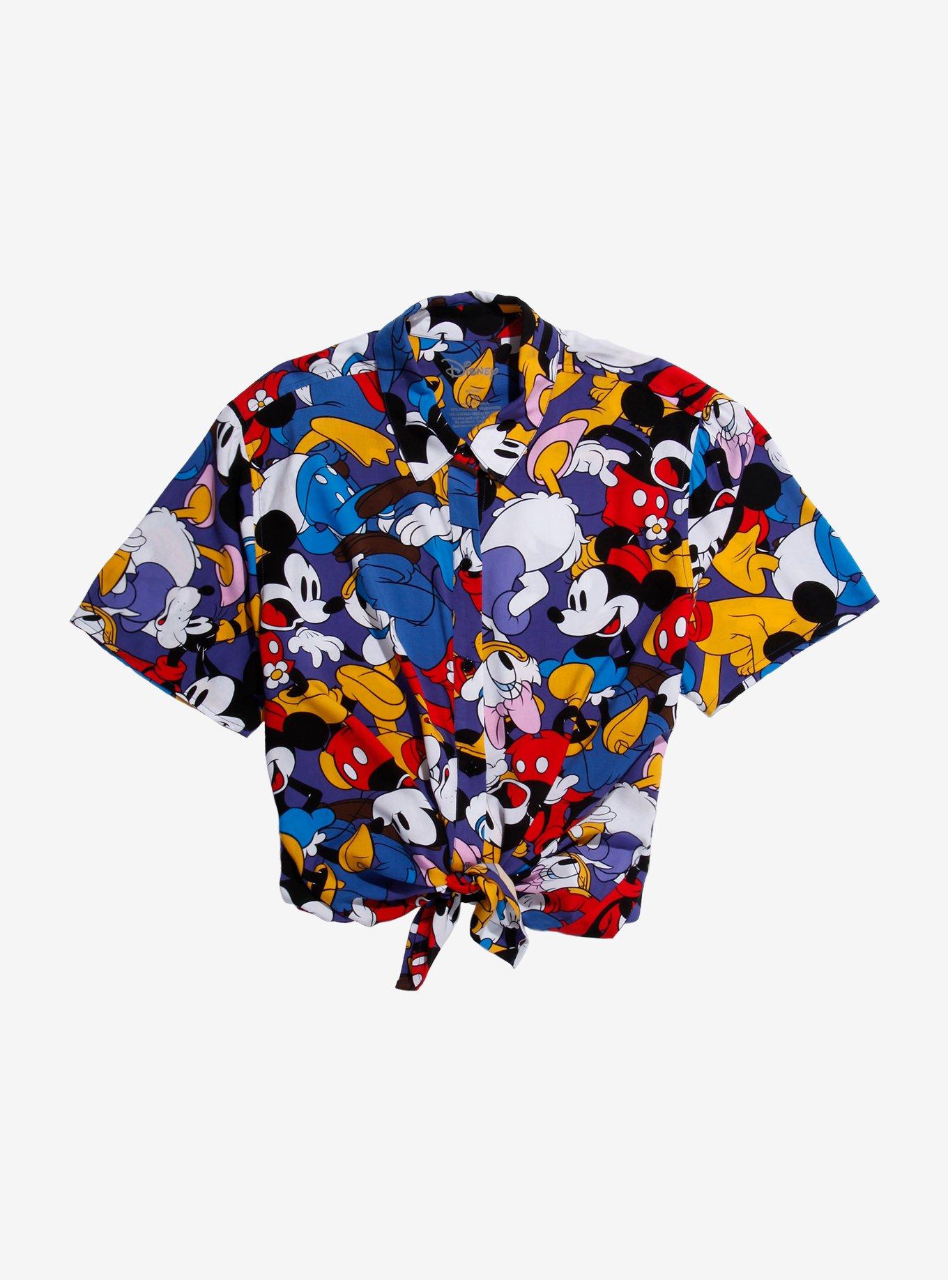 Disney The Sensational Six Tie-Front Girls Woven Button-Up, MULTI, alternate