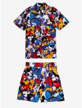 Disney The Sensational Six Tie-Front Girls Woven Button-Up Plus Size, MULTI, alternate