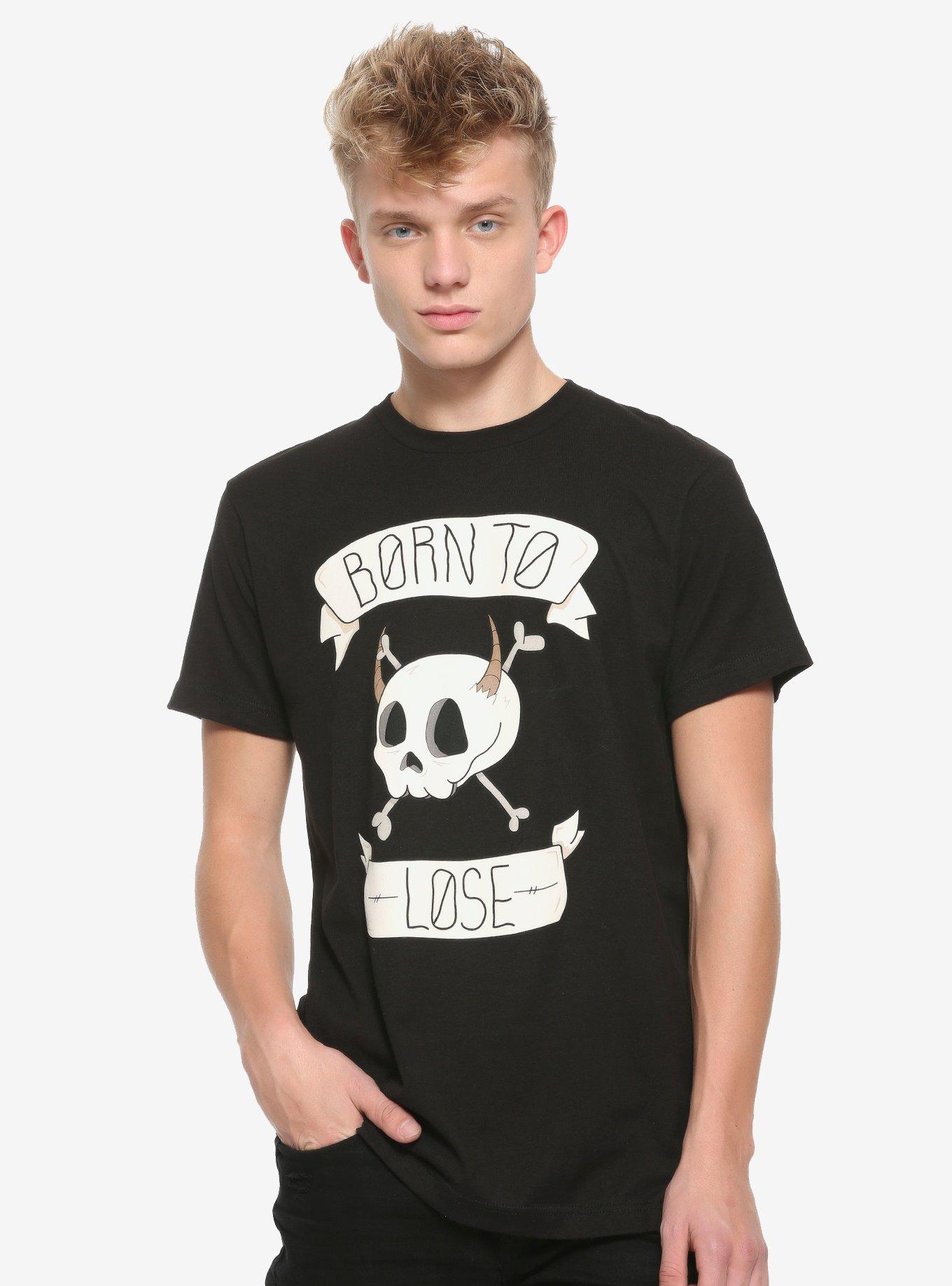 Depressed Monsters Born To Lose T-Shirt By Ryan Brunty, BLACK, alternate