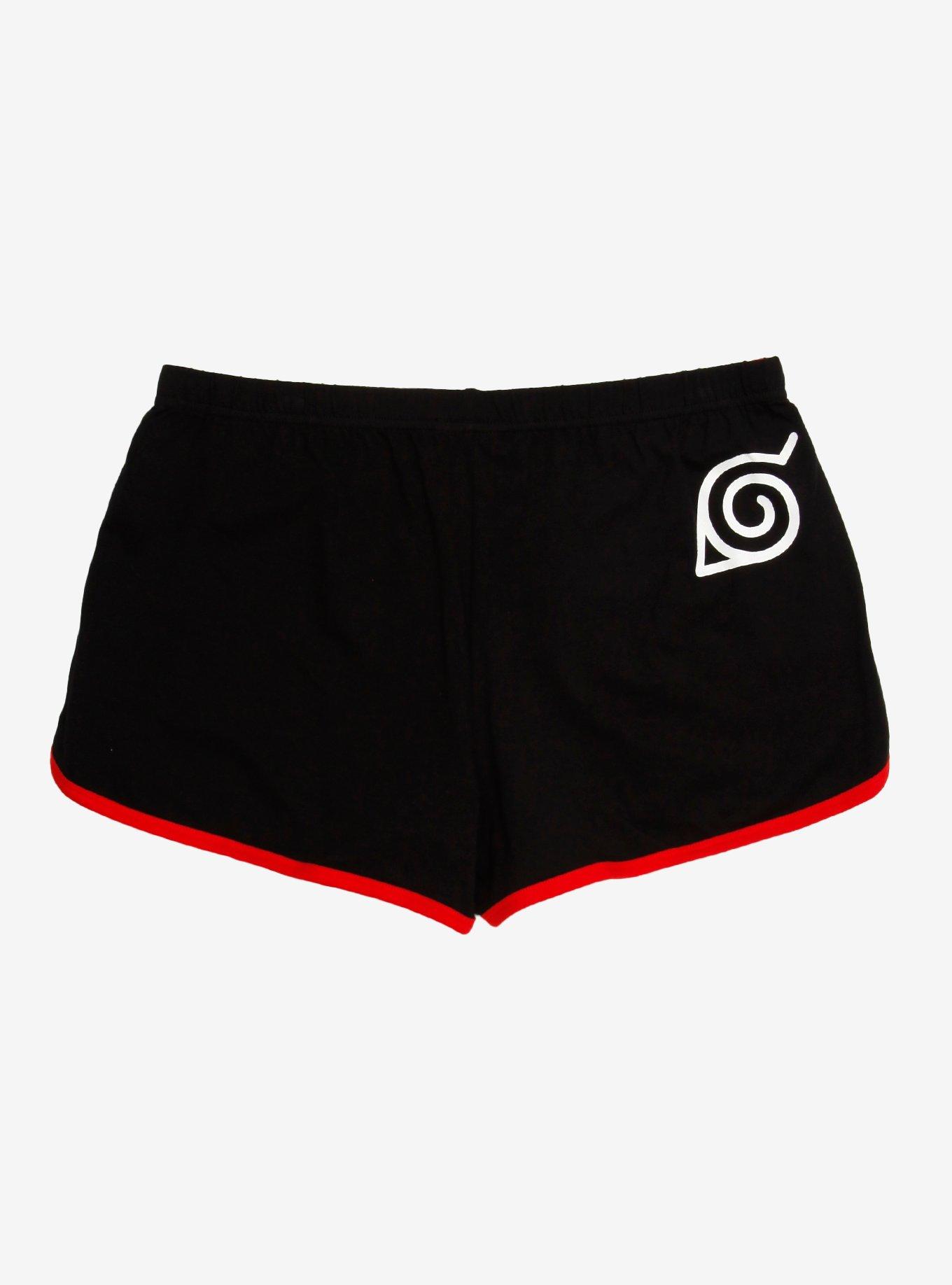 Naruto Shippuden Ichiraku Ramen Girls Soft Shorts, BLACK, alternate