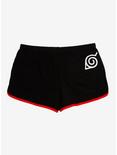 Naruto Shippuden Ichiraku Ramen Girls Soft Shorts Plus Size, BLACK, alternate