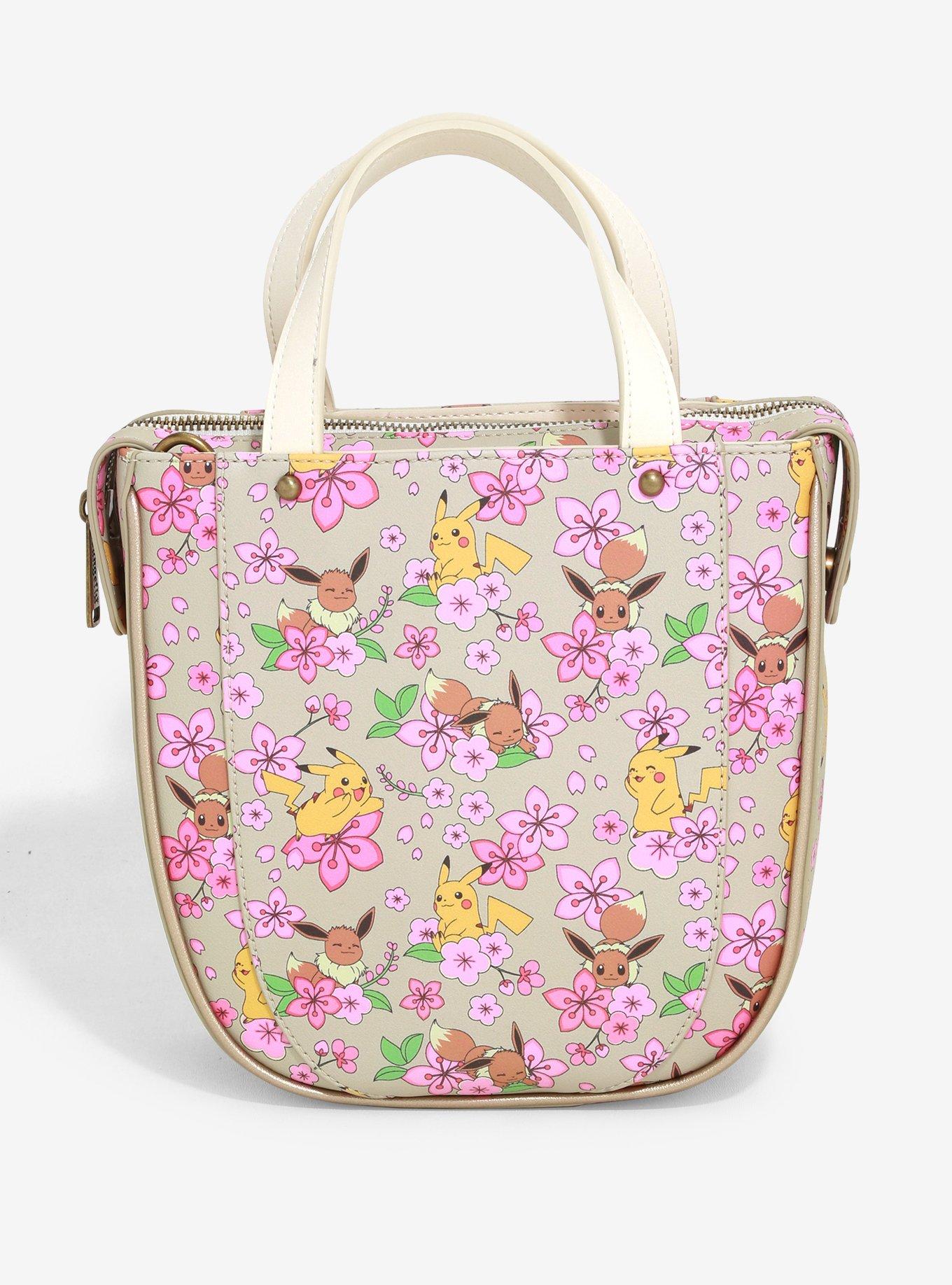 Loungefly Pokemon Pikachu & Eevee Floral Crossbody Bag, , alternate