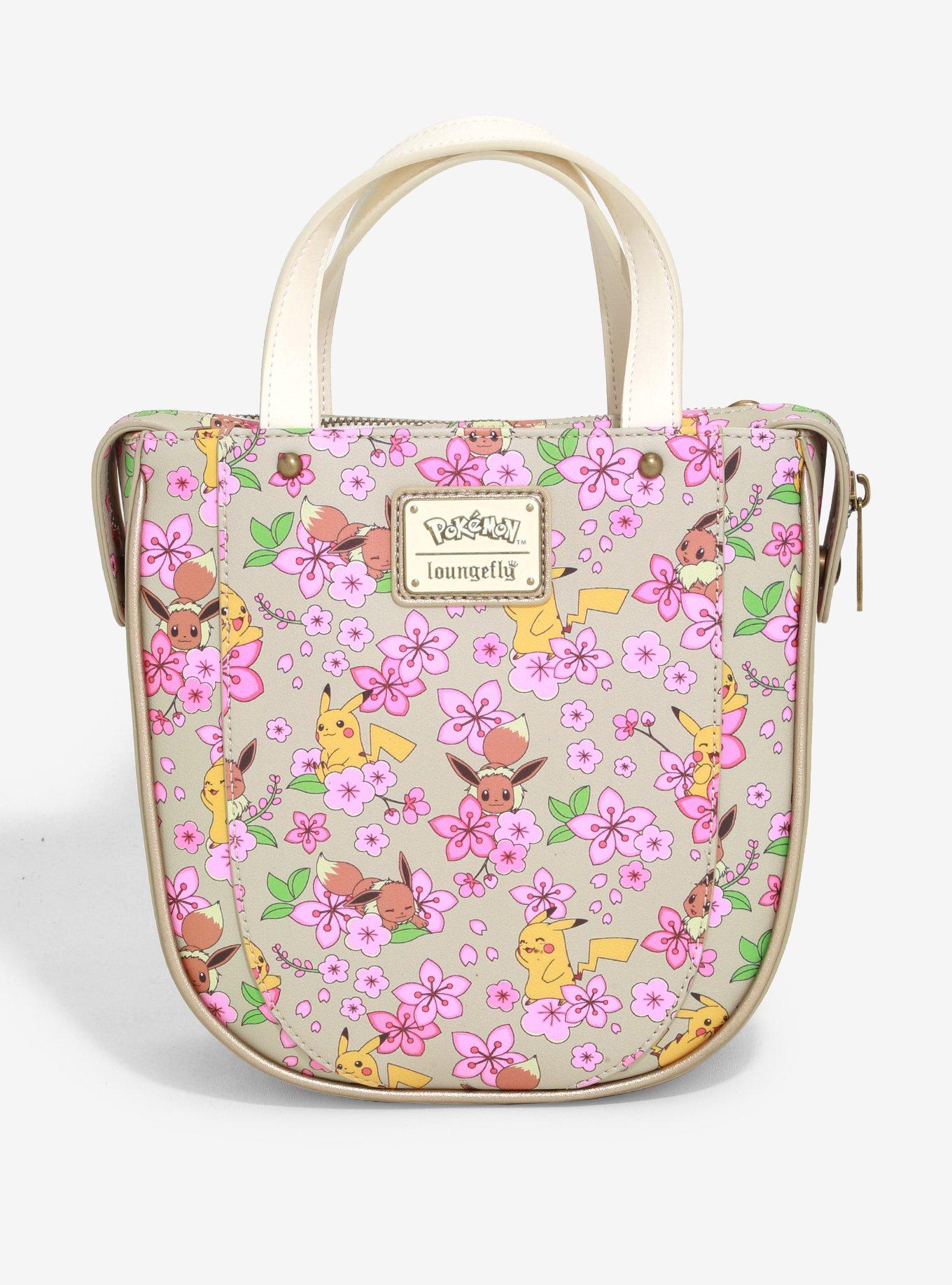 Loungefly Pokemon Pikachu & Eevee Floral Crossbody Bag, , alternate