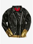 Her Universe Marvel Black Widow Faux Leather Girls Moto Jacket, MULTI, alternate