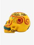 Yellow Sugar Skull Figurine, , alternate