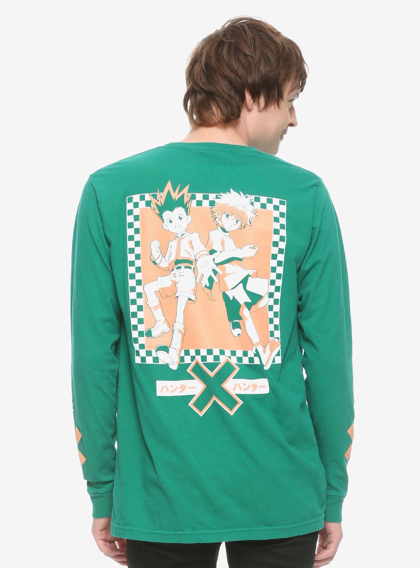 Hunter x Hunter Gon & Killua Long Sleeve T-Shirt - BoxLunch Exclusive, GREEN, alternate