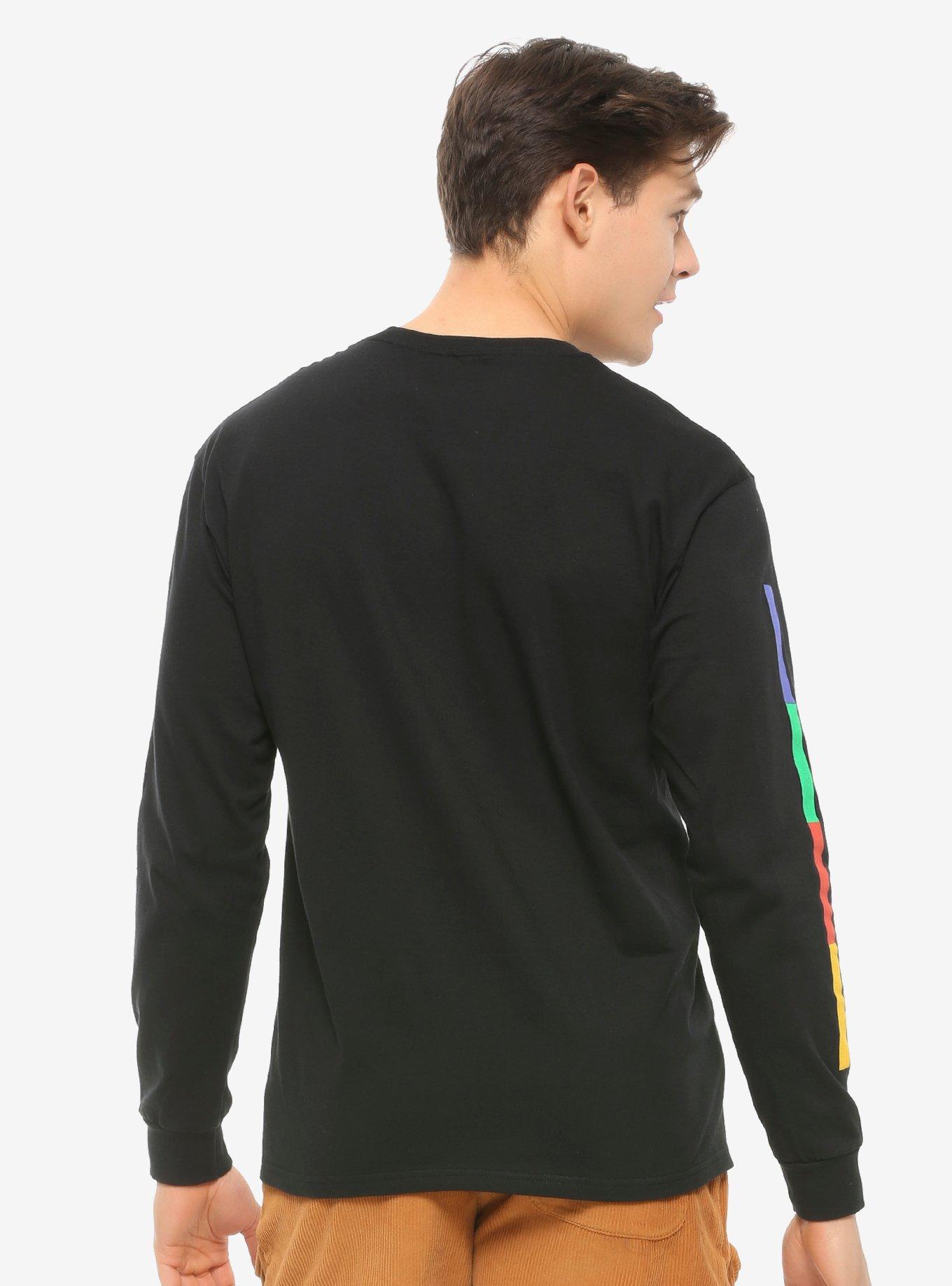 Nintendo 64 Retro Graphics Long Sleeve T-Shirt - BoxLunch Exclusive, BLACK, alternate