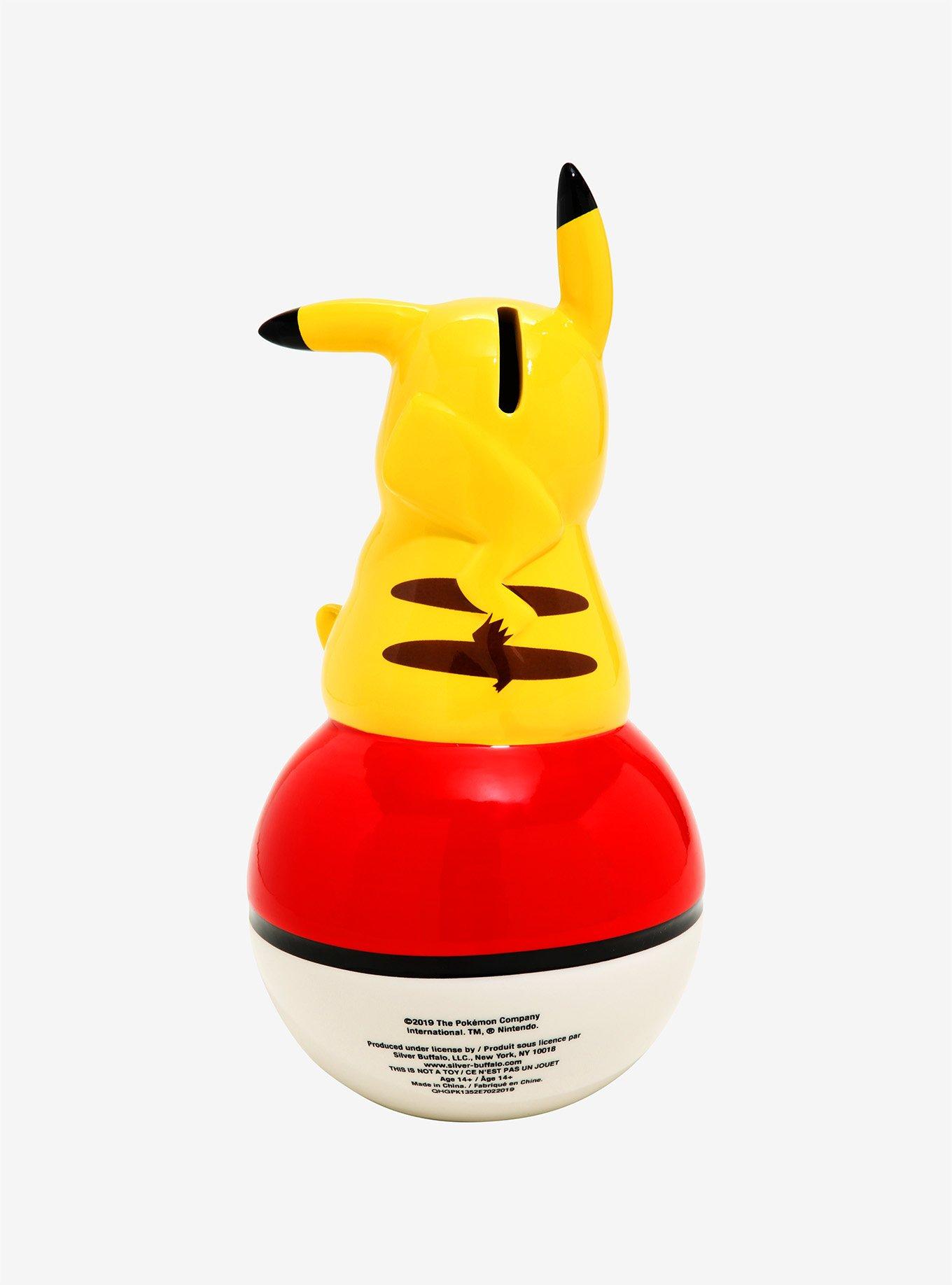 Pok&eacute;mon Pikachu Pok&eacute; Ball Ceramic Coin Bank, , alternate