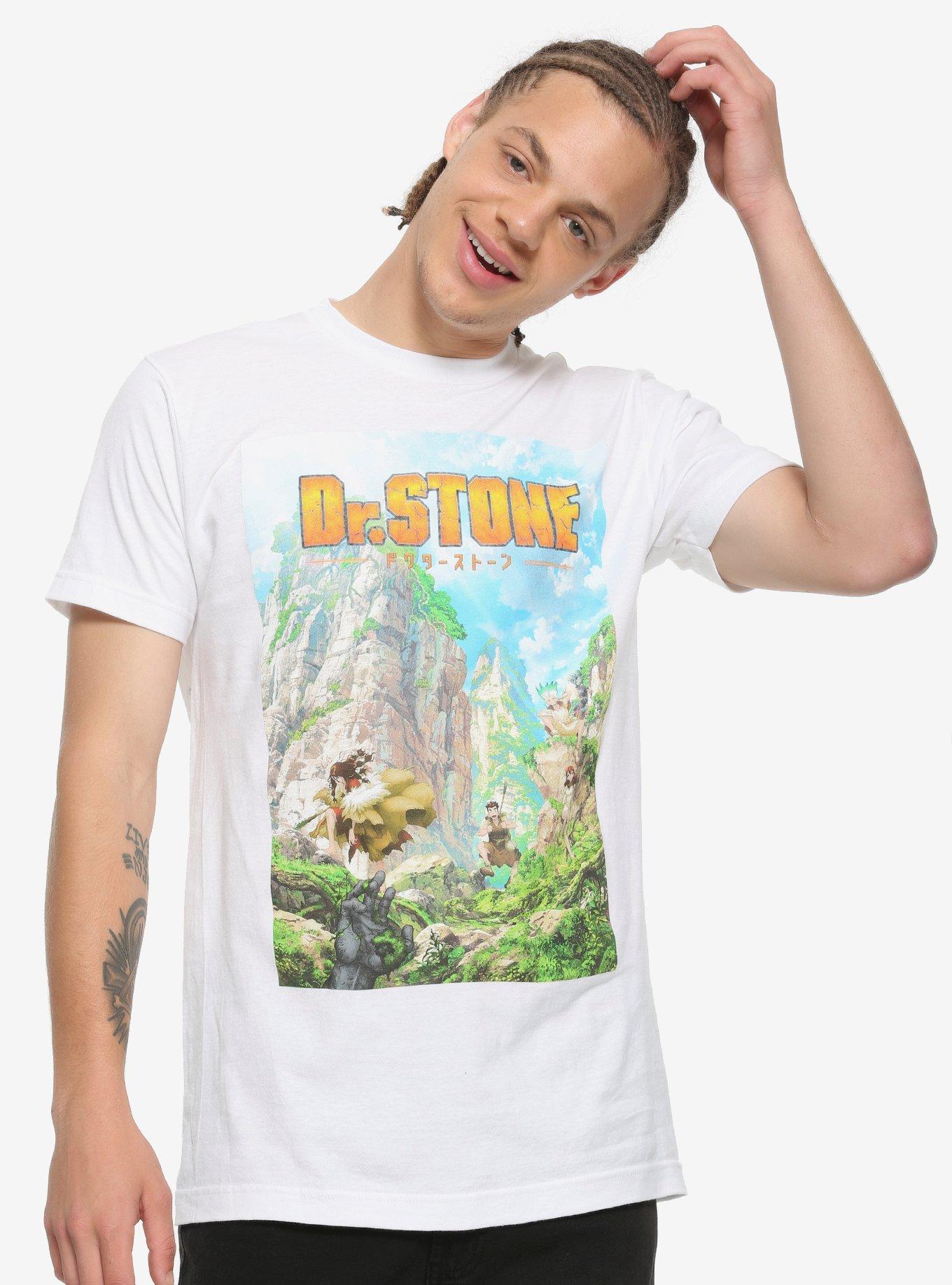 Dr. Stone Poster T-Shirt, WHITE, alternate