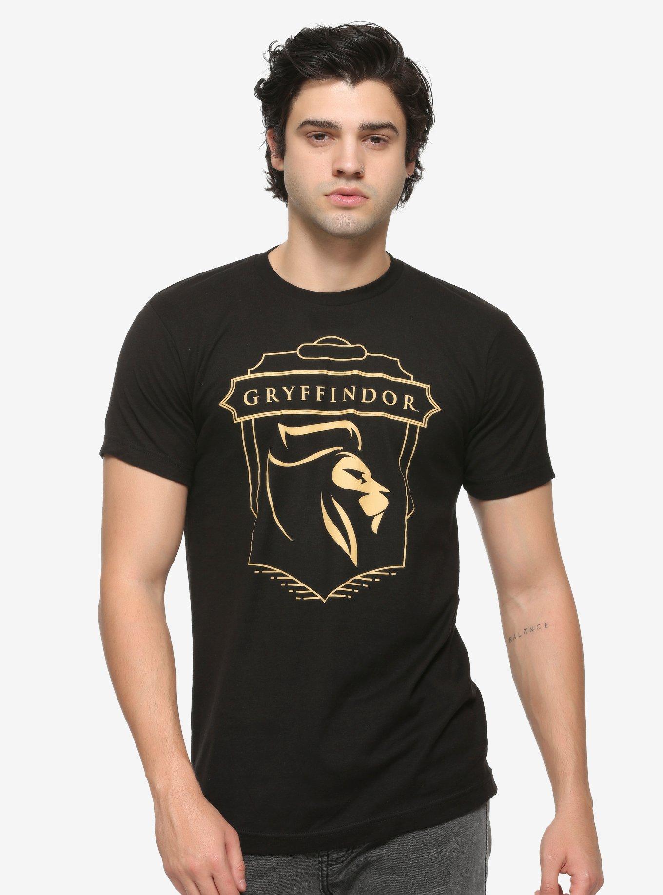 Harry Potter Art Deco Gryffindor T-Shirt, BLACK, alternate