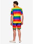 Suitmeister Men's Rainbow Pride Short Suit, RAINBOW, alternate