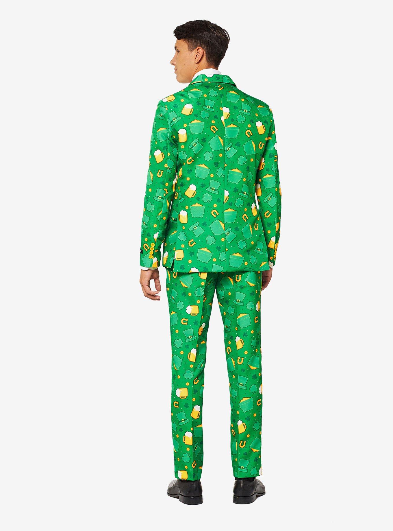 Suitmeister Men's St. Patrick's Day Suit, GREEN  YELLOW, alternate