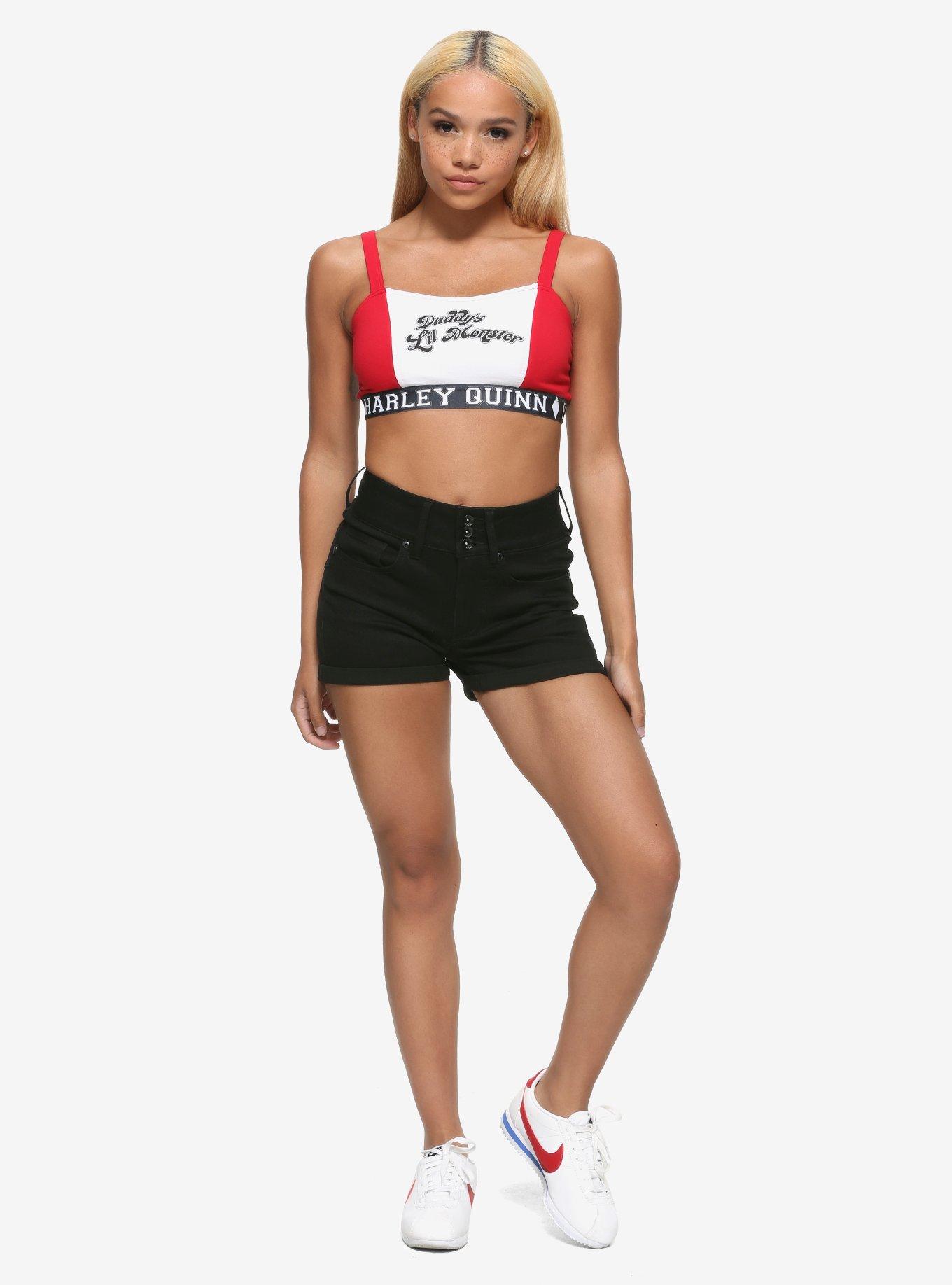 DC Comics Suicide Squad Haley Quinn Daddy's Lil Monster Bralette, MULTI, alternate