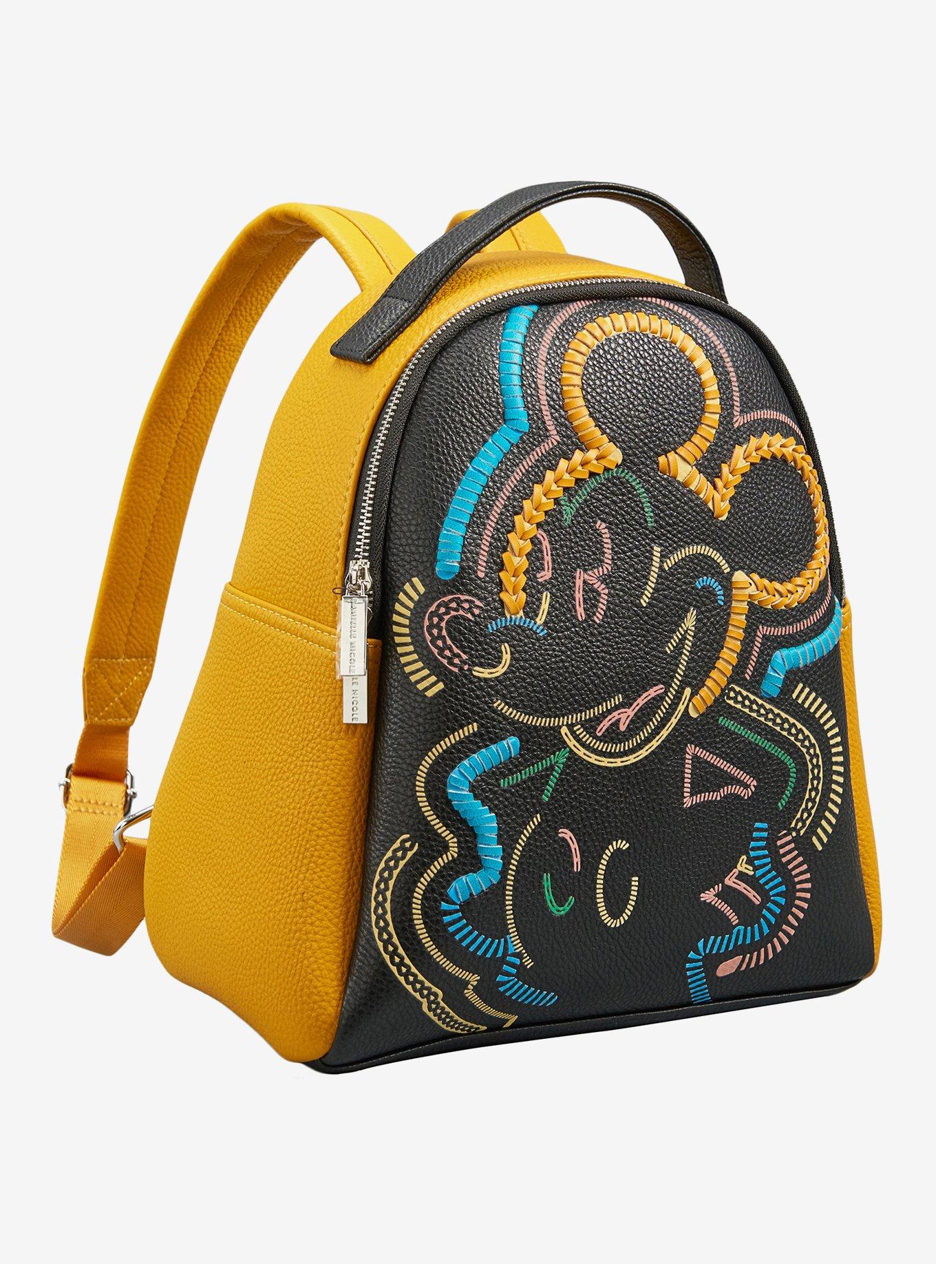 Danielle Nicole Disney Mickey Mouse Retro Multicolored Whipstitch Mini Backpack, , alternate