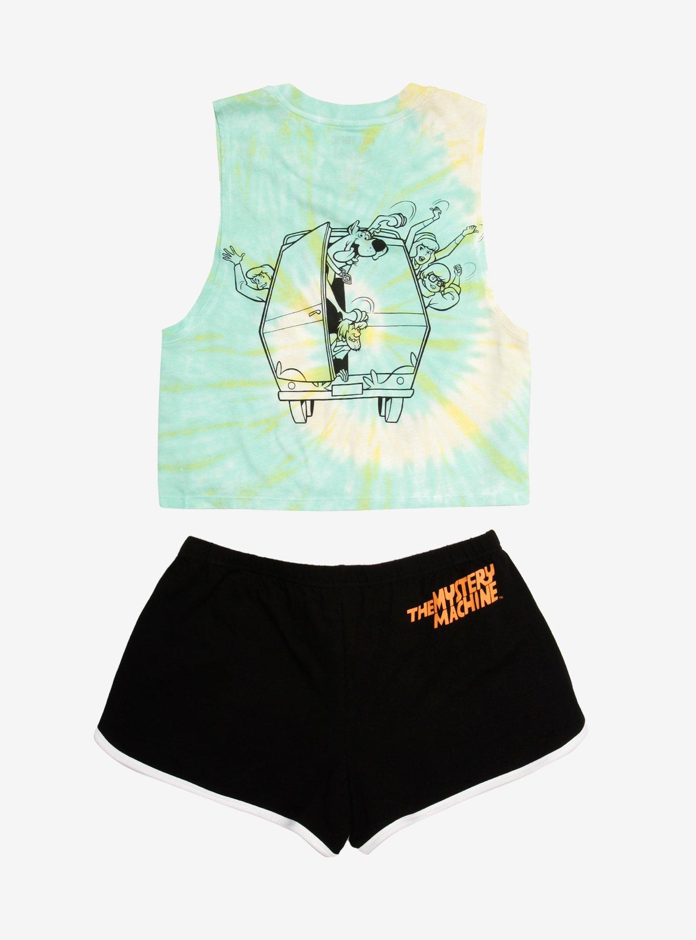 Scooby-Doo Mystery Machine Tie-Dye Girls Tank Top & Soft Shorts Set Plus Size, TIE DYE, alternate