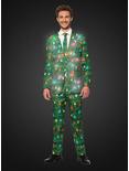 Suitmeister Men's Christmas Green Tree Christmas Light Up Suit, GREEN, alternate