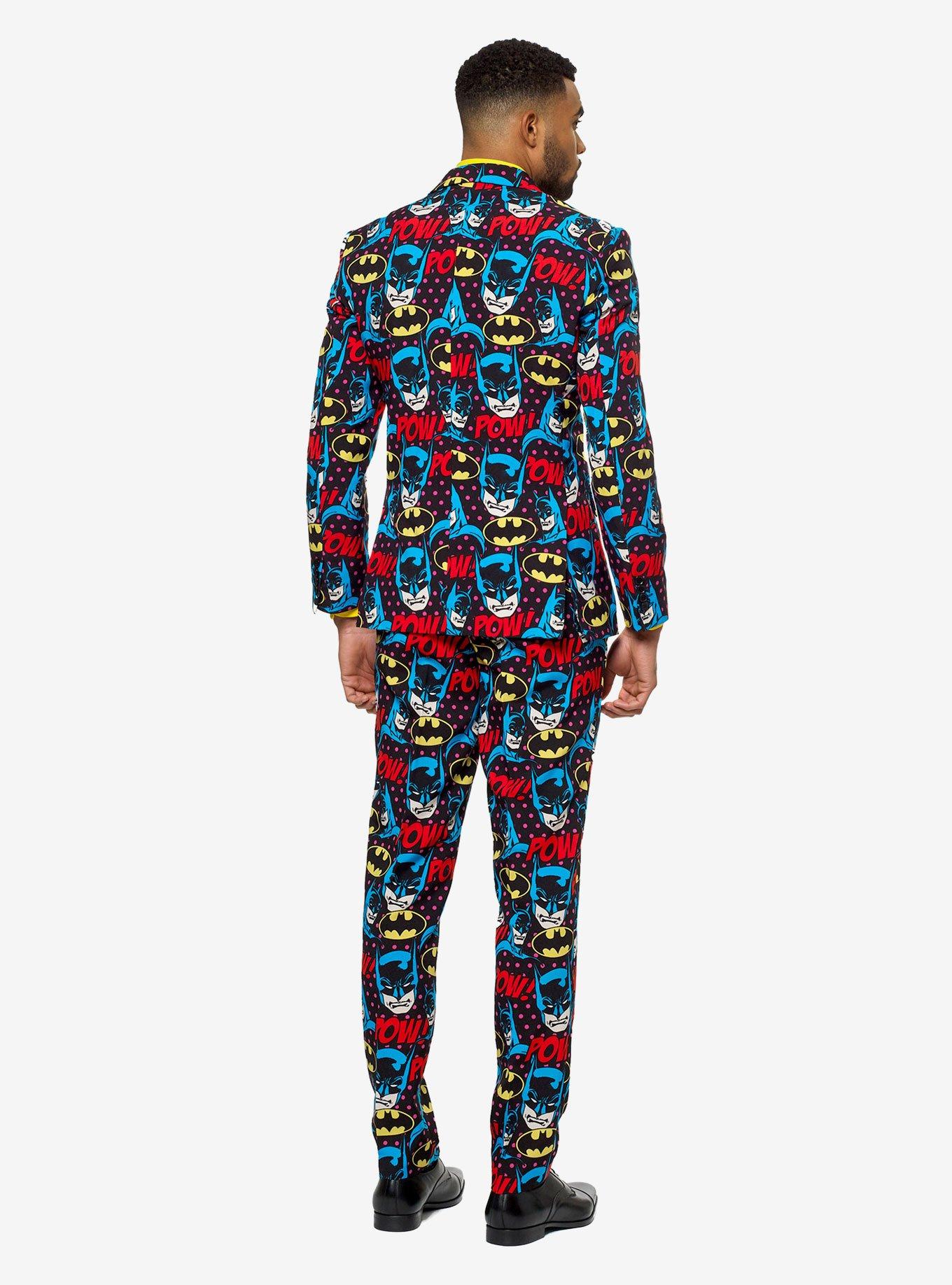 DC Comics Batman The Dark Knight Licensed Men's Suit, MULTICOLOR, alternate