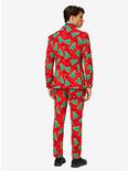OppoSuits Men's Fine Pine Christmas Suit, RED, alternate