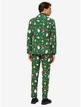 OppoSuits Men's Santaboss Christmas Suit, GREEN, alternate