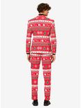 OppoSuits Men's Winter Wonderland Christmas Suit, RED, alternate