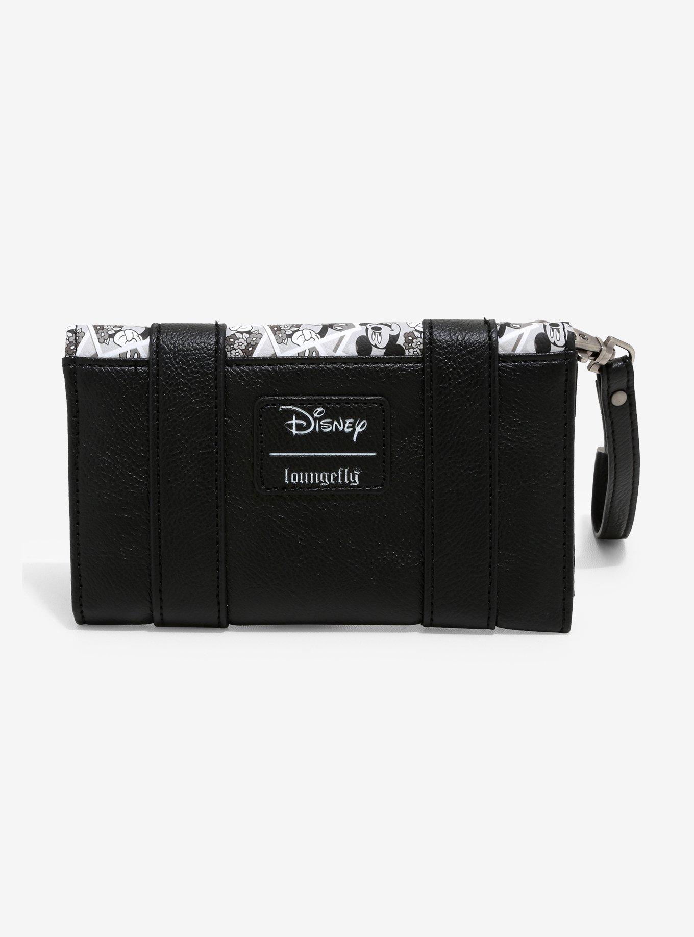 Loungefly Disney Mickey Mouse Black & White Photo Flap Wallet, , alternate