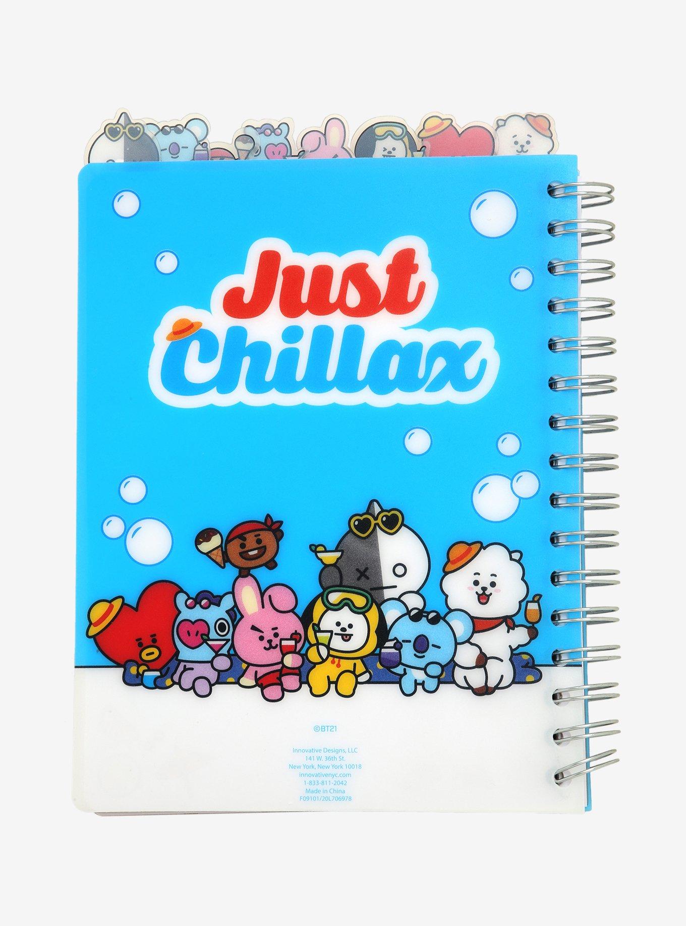 BT21 Chillax Tabbed Journal, , alternate