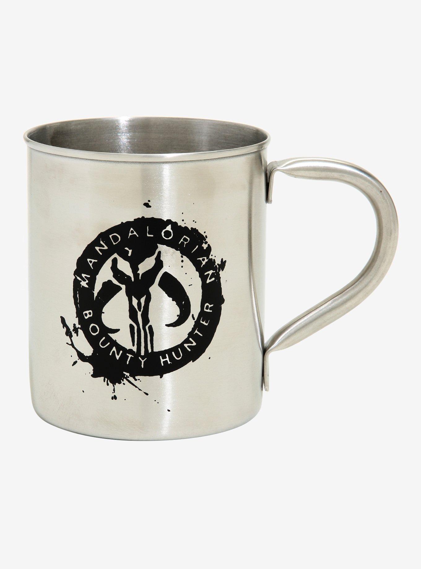 Star Wars The Mandalorian Bounty Hunter Steel Mug, , alternate