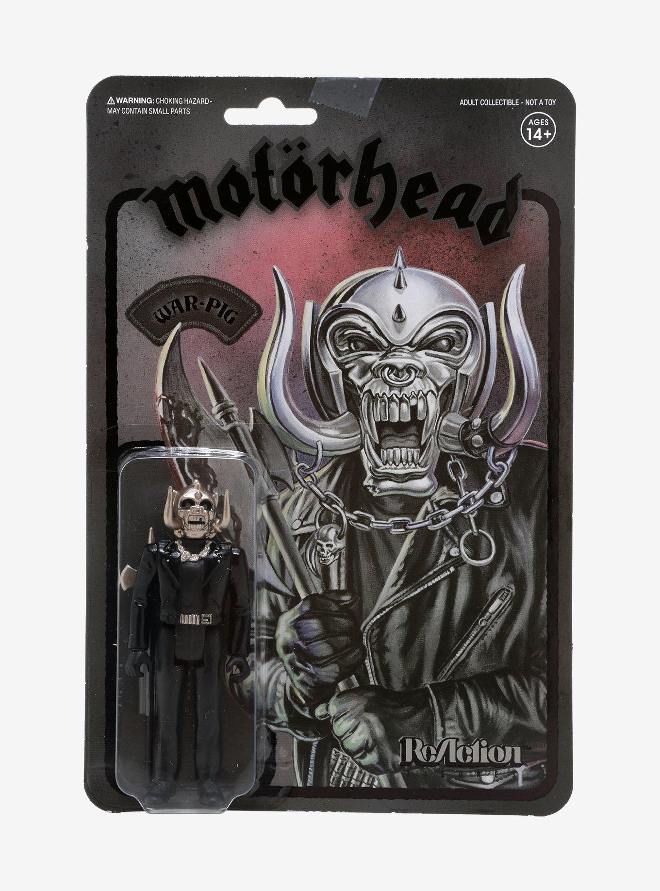 Super7 ReAction Motorhead War Pig Black & Silver Collectible Action Figure, , alternate