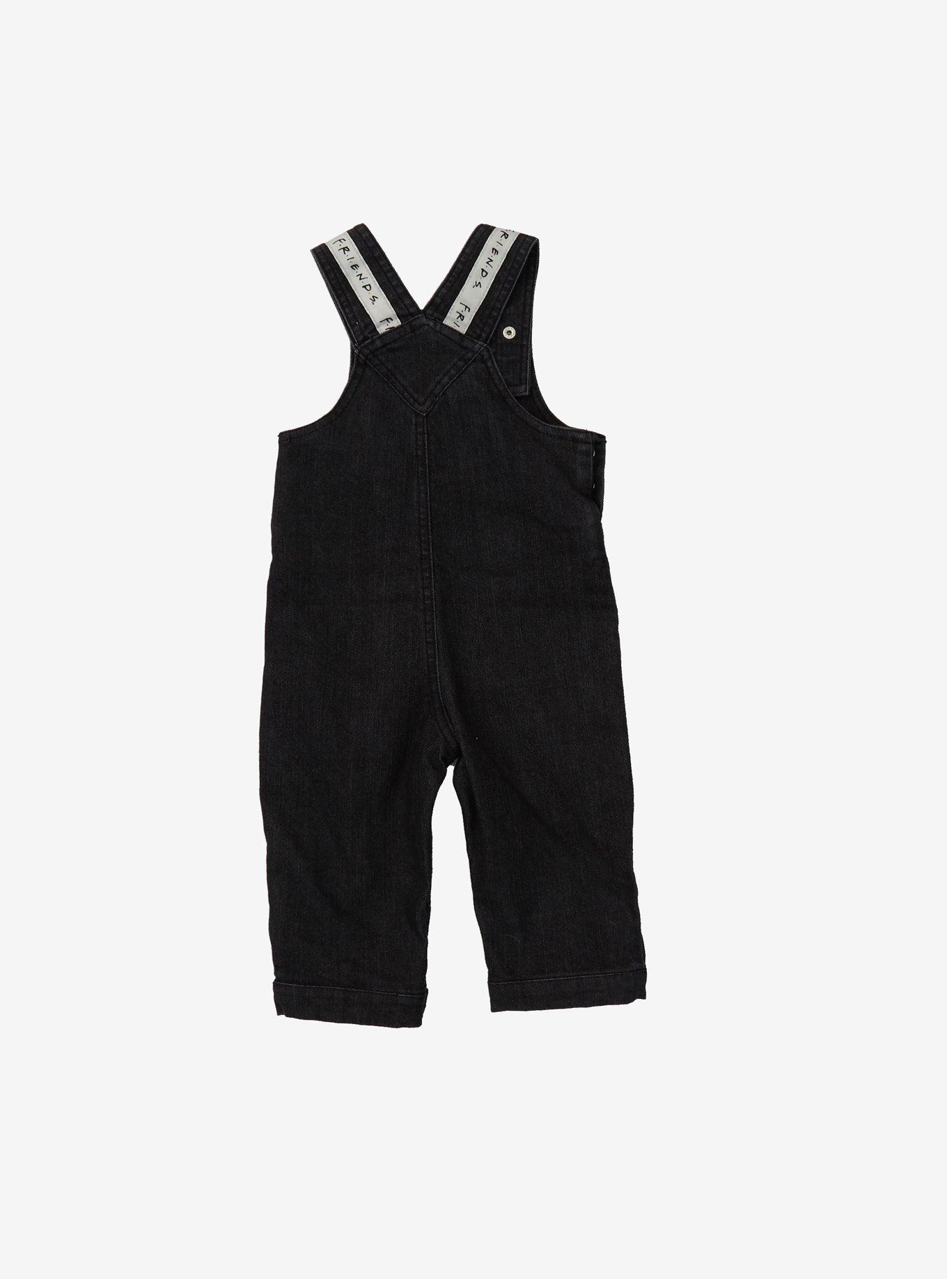 Friends Central Perk Logo Black Denim Infant Overall - BoxLunch Exclusive, DENIM, alternate