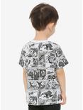 Marvel Logo Comic Art Toddler T-Shirt - BoxLunch Exclusive, WHITE, alternate