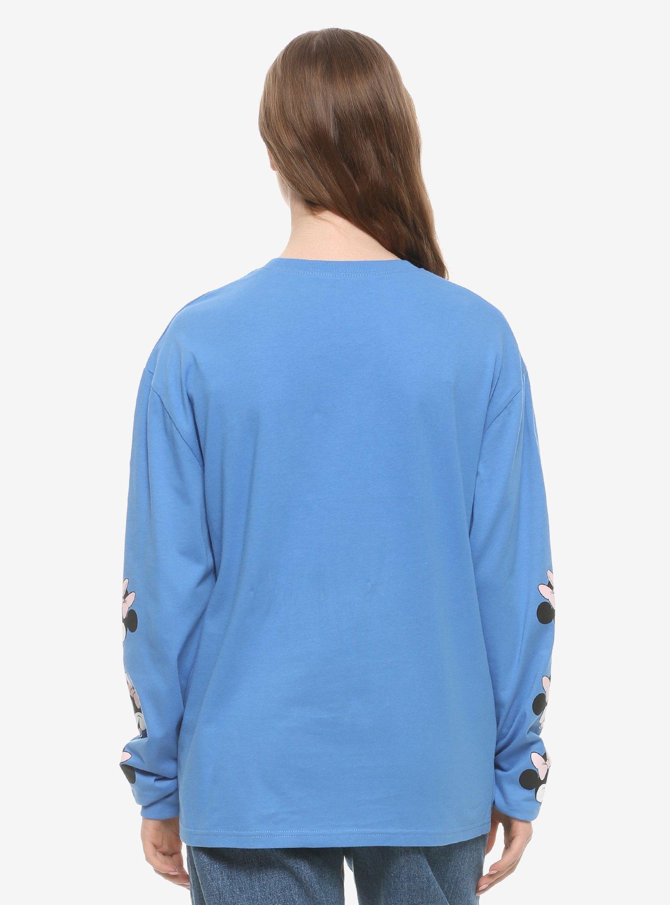 Disney Minnie Mouse Autograph Women's Long Sleeve T-Shirt - BoxLunch Exclusive, PINK, alternate