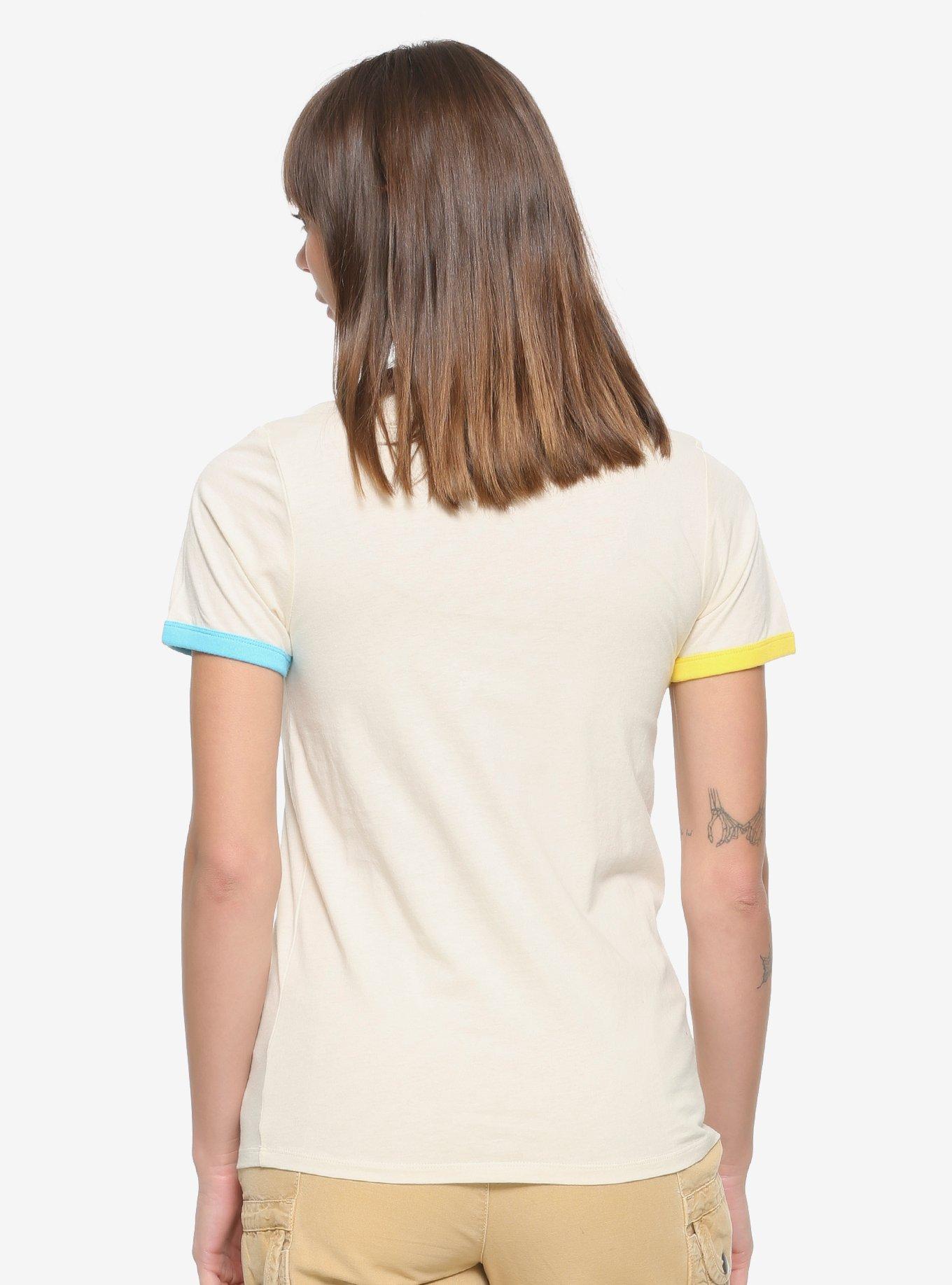 Friends Logo Rainbow Women's Ringer T-Shirt - BoxLunch Exclusive, MULTI, alternate