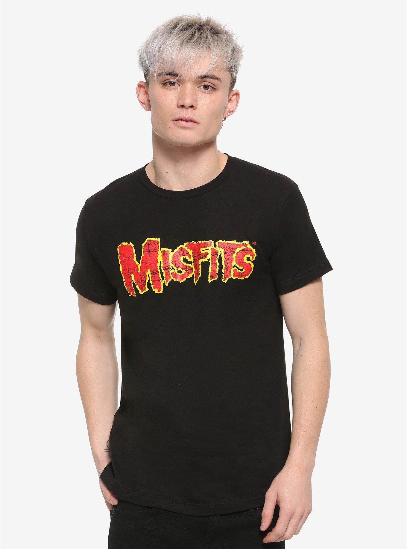 Misfits Fiend Club Logo T-Shirt, BLACK, alternate