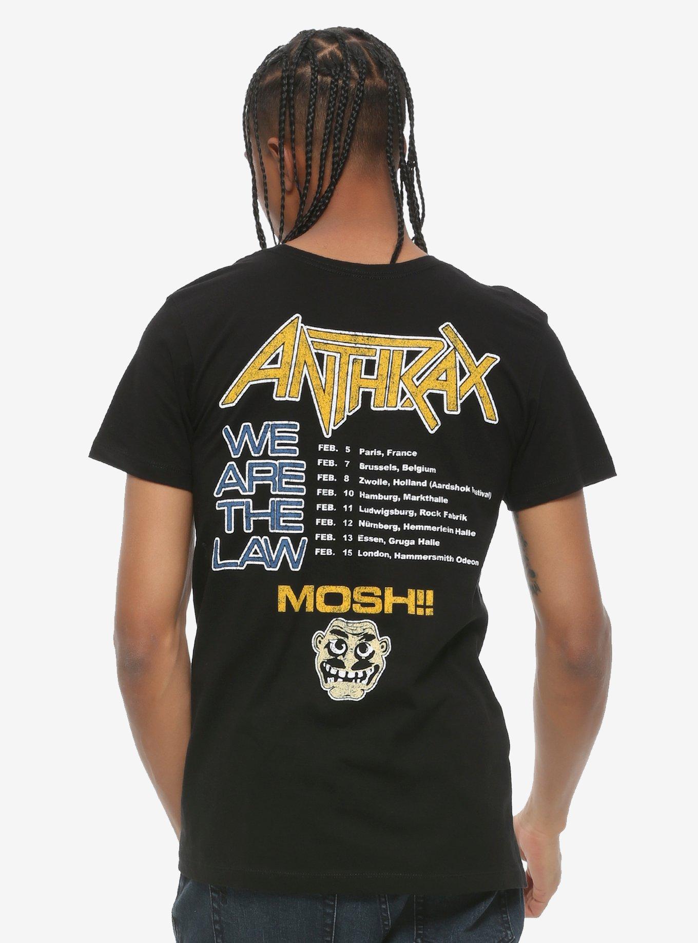 Anthrax I Am The Law Tour T-Shirt, BLACK, alternate