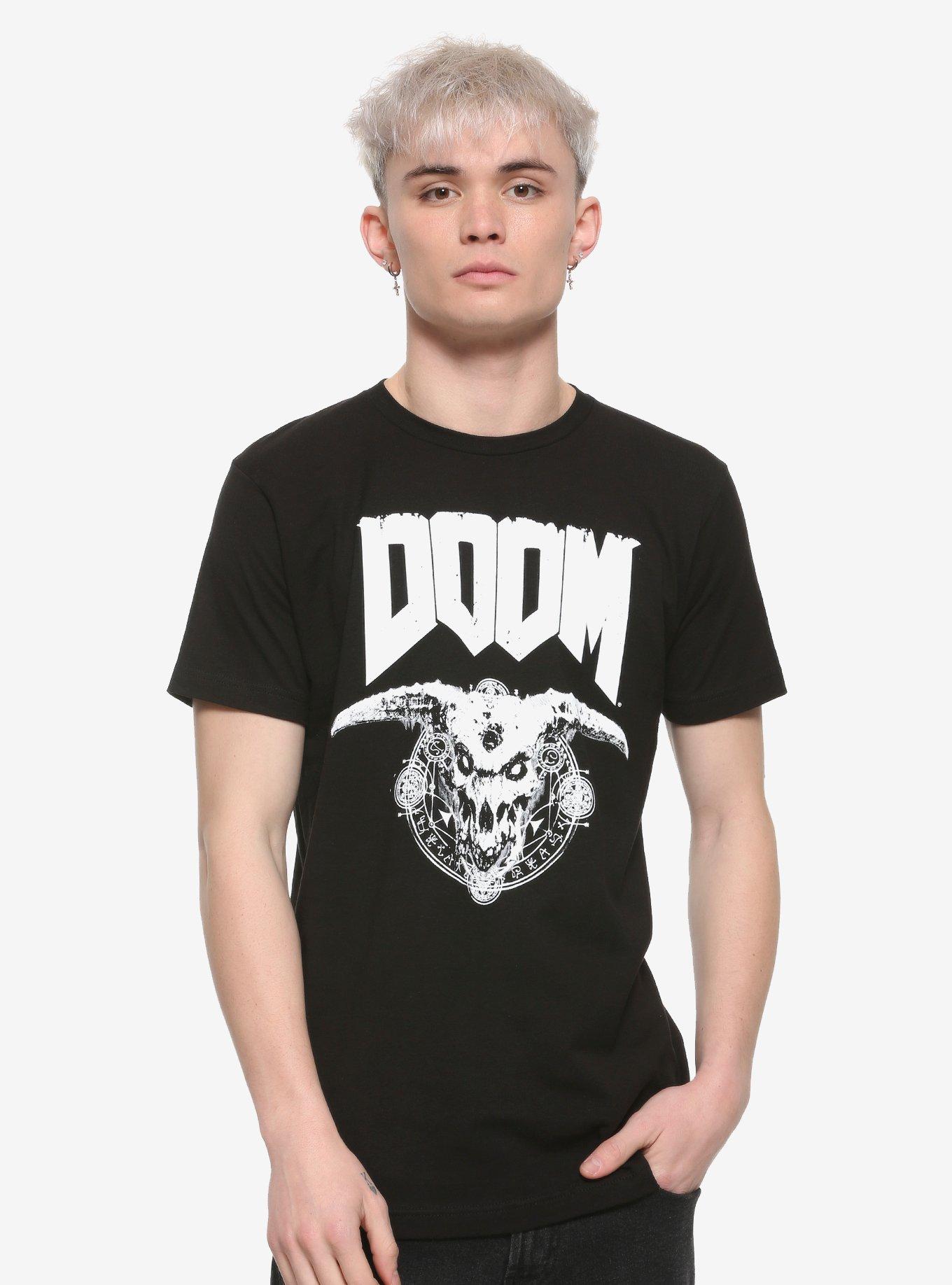 DOOM Eternal Logo T-Shirt, BLACK, alternate