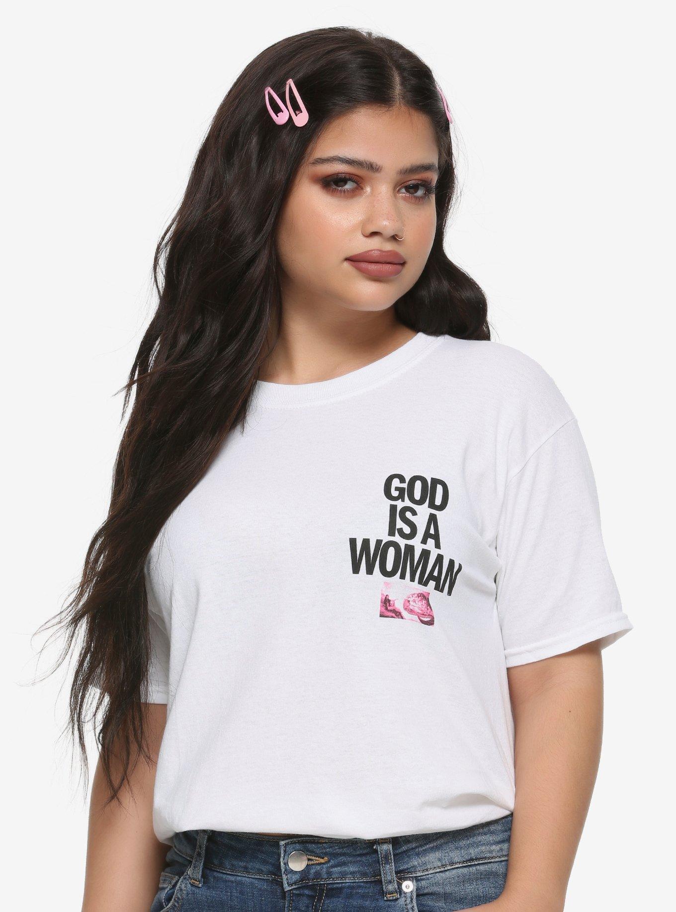 Ariana Grande God Is A Woman Girls T-Shirt, WHITE, alternate