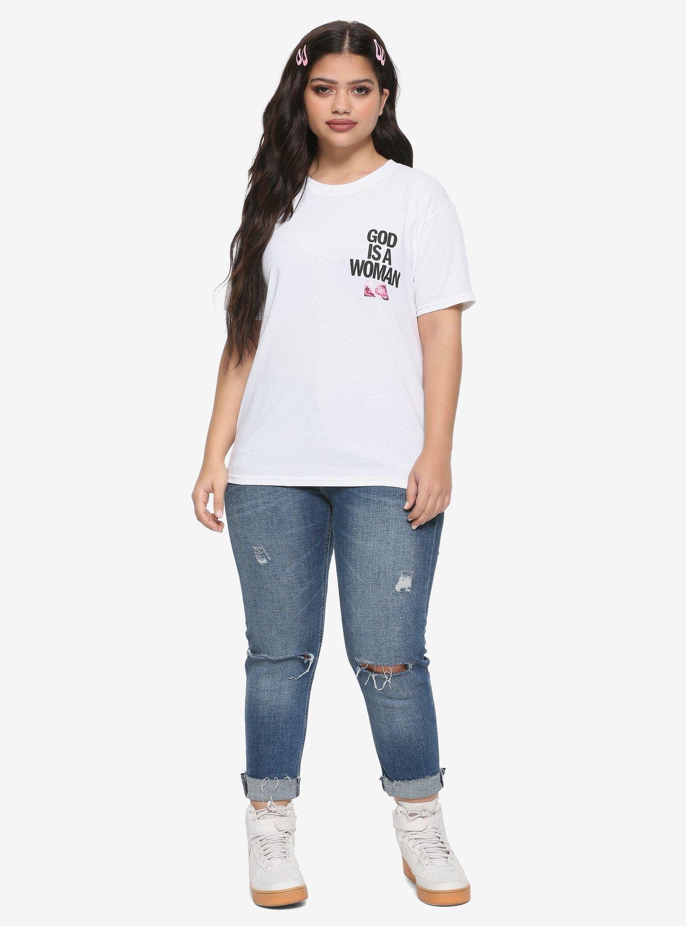 Ariana Grande God Is A Woman Girls T-Shirt, WHITE, alternate